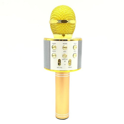 Image of Microfono Karaoke Wireless Bluetooth Portatile Registratore Mp3 Altoparlante - Offershop.it