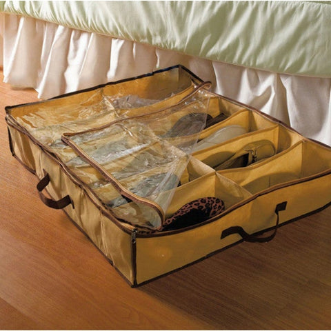 Image of Scarpiera Sottoletto Salvaspazio 12 Paia Porta Scarpe Ultra Slim Casa Viaggio - Offershop.it