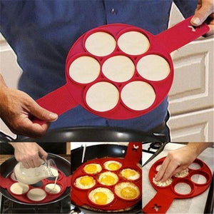 Stampo Silicone Pancake Antiaderente Padella Riutilizzabile Stampi Pancakes - Offershop.it