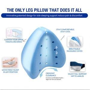 Cuscino Gambe Memory Foam Ginocchia Schiena Supporto Ortopedico Lavabile - Offershop.it