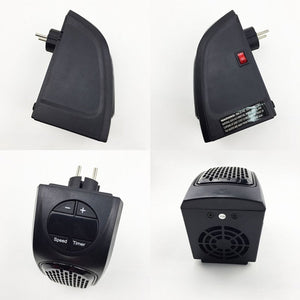 Mini Stufa Elettrica Muro 400W Display Digitale Telecomando 15/32 gradi - Offershop.it