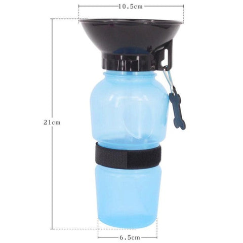 Image of Borraccia Bottiglia Dispencer Ciotola Acqua Portatile 400ml Cane Gatto - Offershop.it