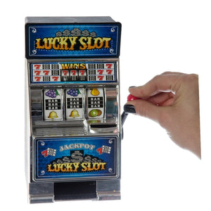 Salvadanaio Mini Slot Machine Lucky Portamonete Soldi Manopola Jackpot Gioco - Offershop.it